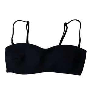 NWT Oysho Bandeau Bikini Top in Black